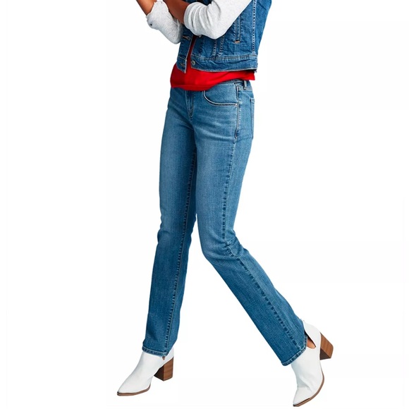 Levi Women's 505 Straight Jeans size W:33 L:32 - Picture 2 of 8